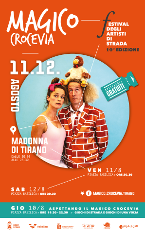 A Madonna di Tirano torna il Magico Crocevia: il Festival degli artisti di strada festeggia la decima edizione 